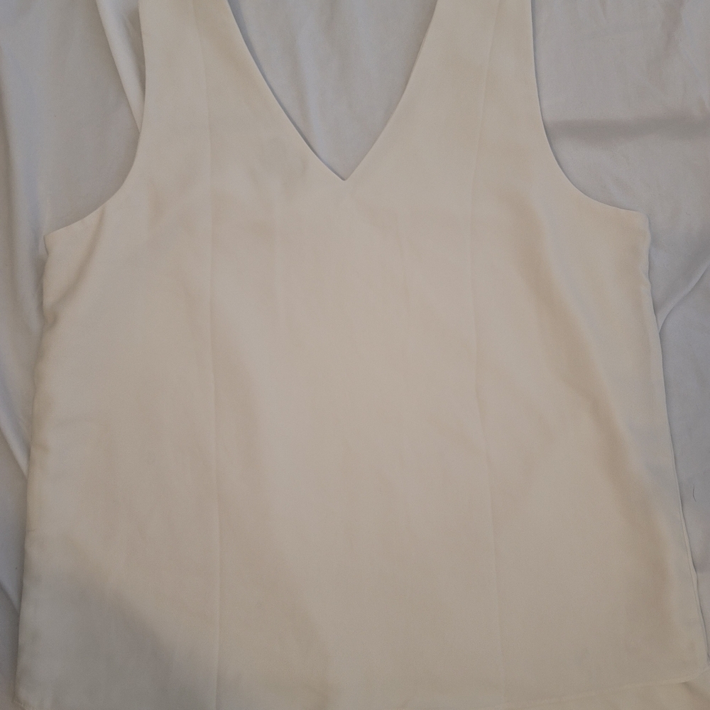 Ann Taylor Creme Blouse